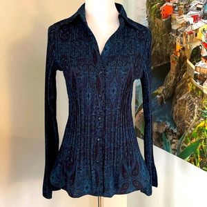 Apt 9 Paisley Blouse Size Small